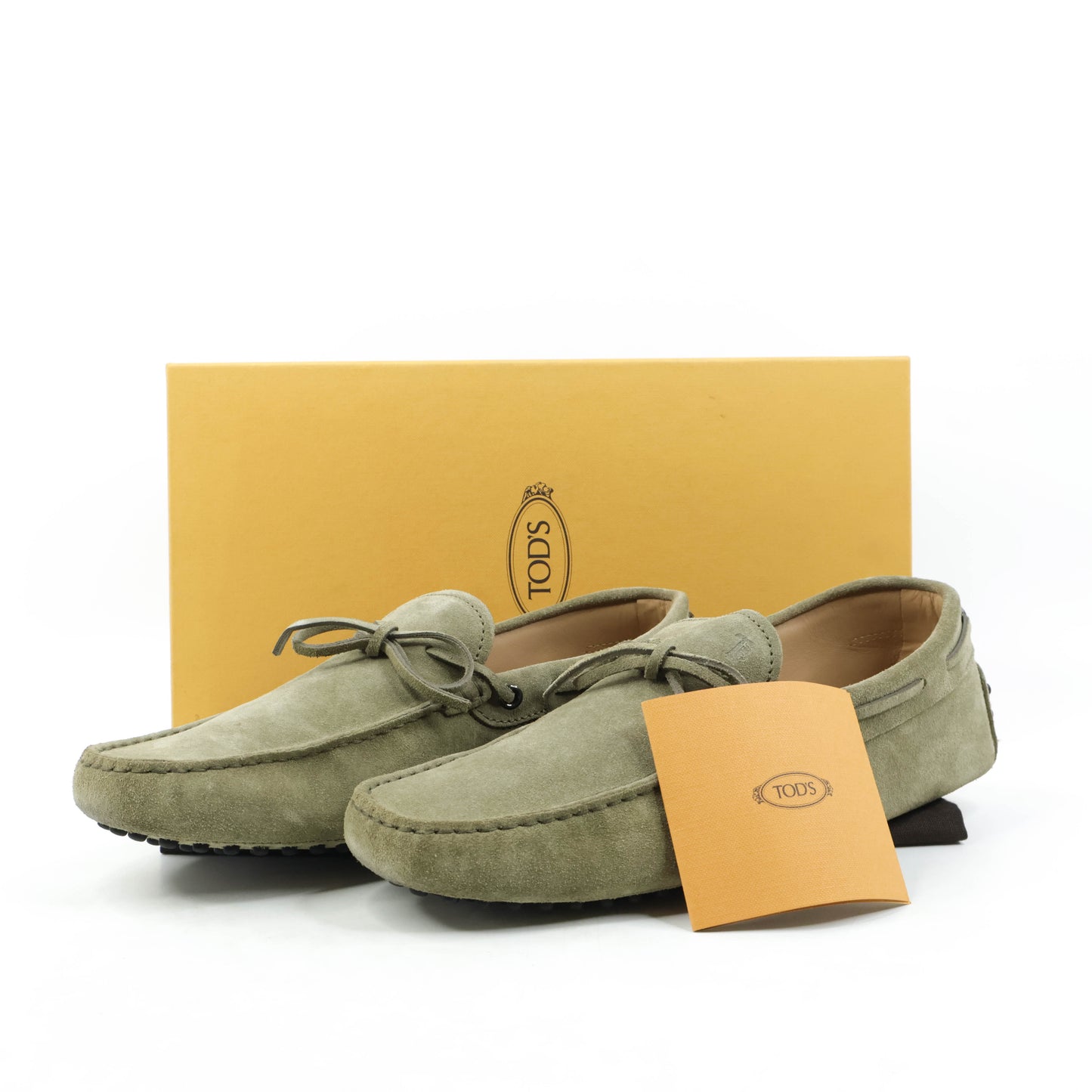 Tod's Loafers Suede Khaki 7.5