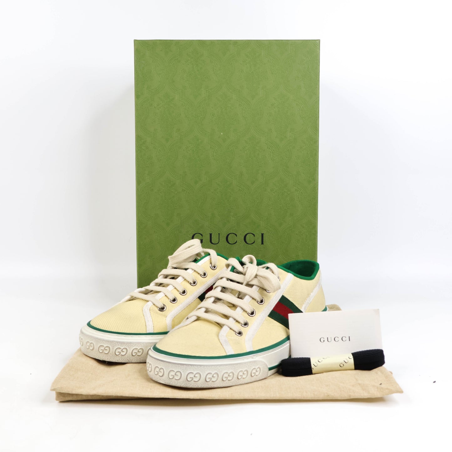 Gucci Tennis Sneakers 1977 Yellow/Green 40