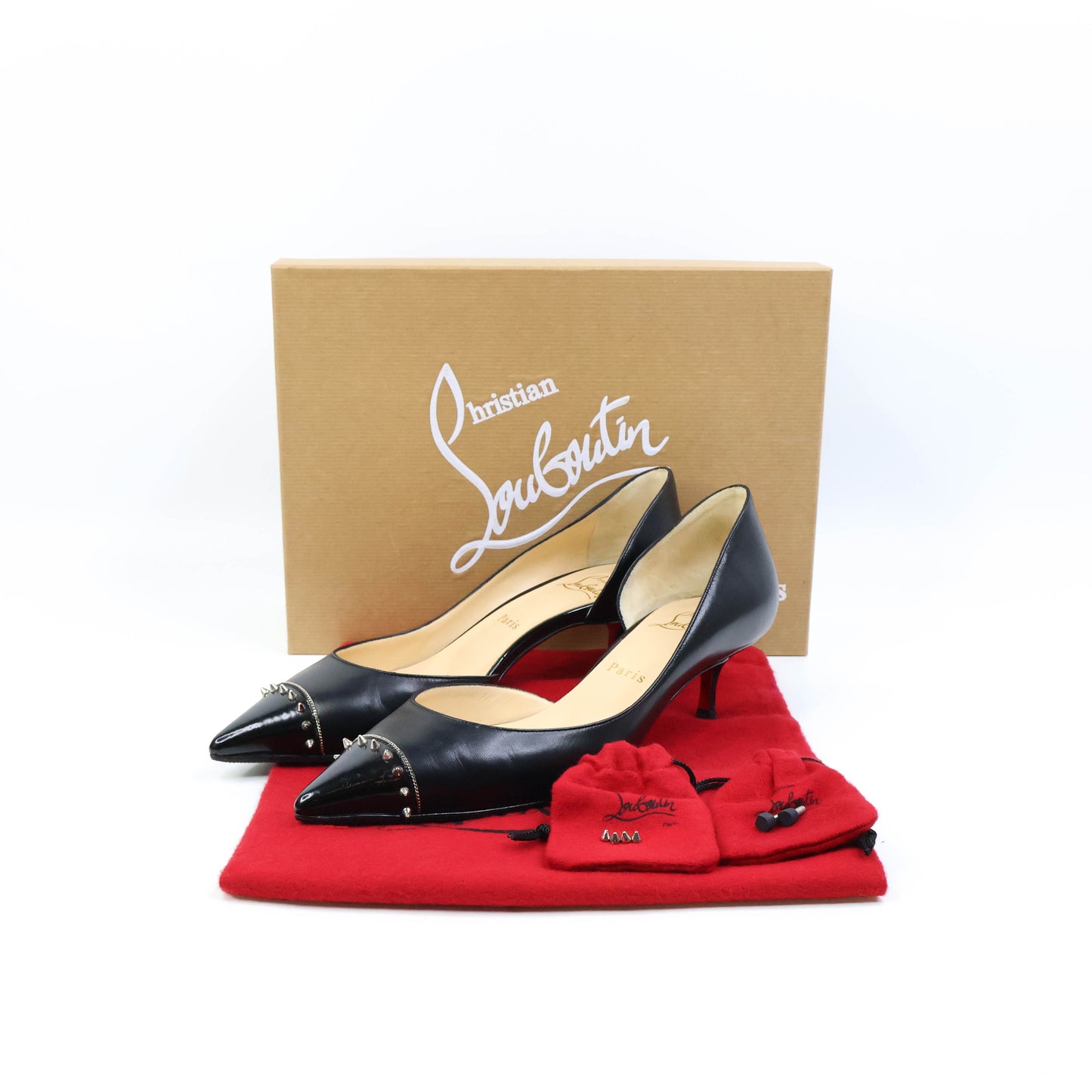 Christian Louboutin Pumps Spikes Culturella Black Stud 38