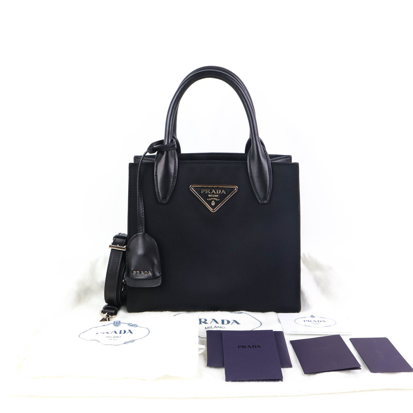 Prada Tote Bag Nylon Black