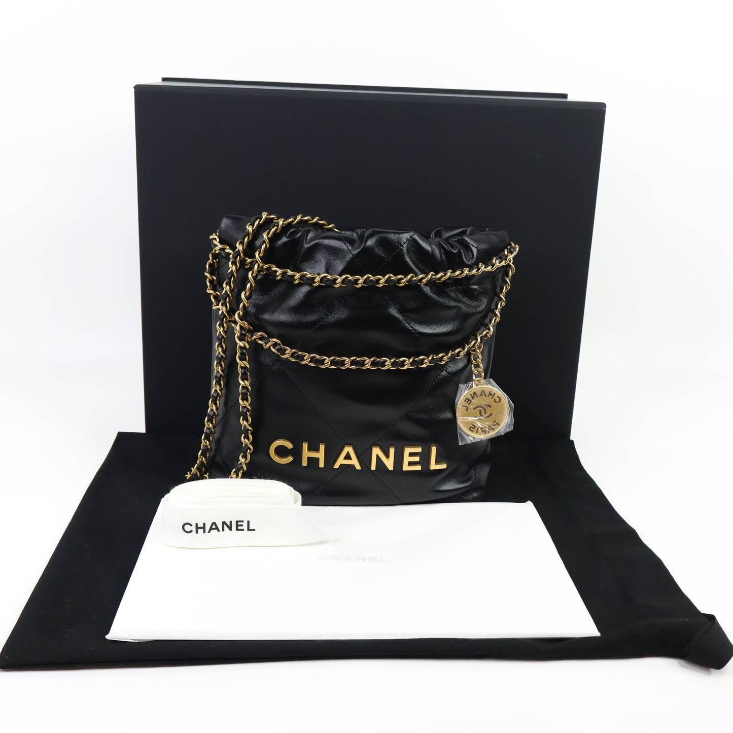 Chanel 22 Mini Black GHW