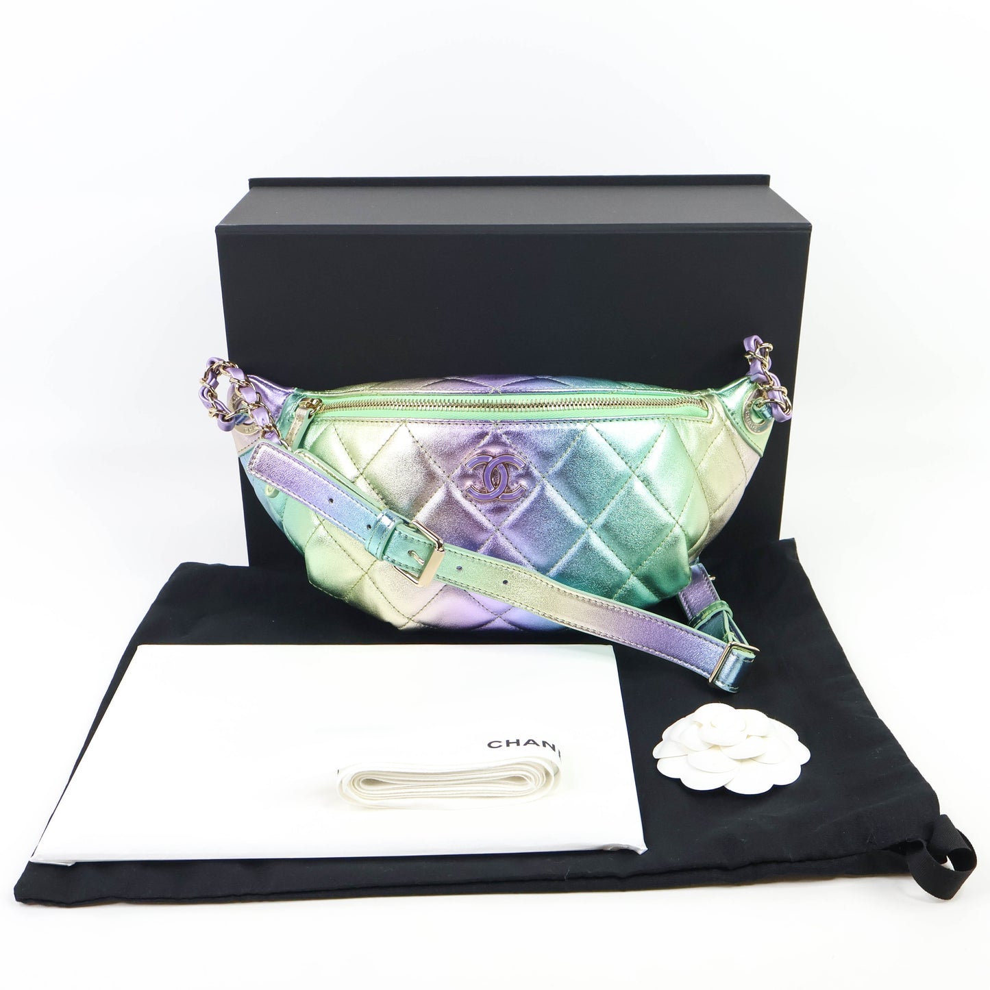 Chanel Waist Bag Gradient Metallic Lambskin