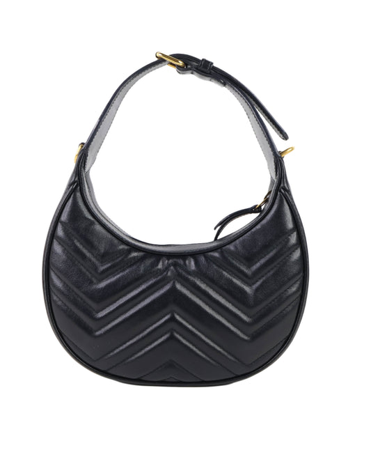 Gucci Marmont Half Moon Mini Black
