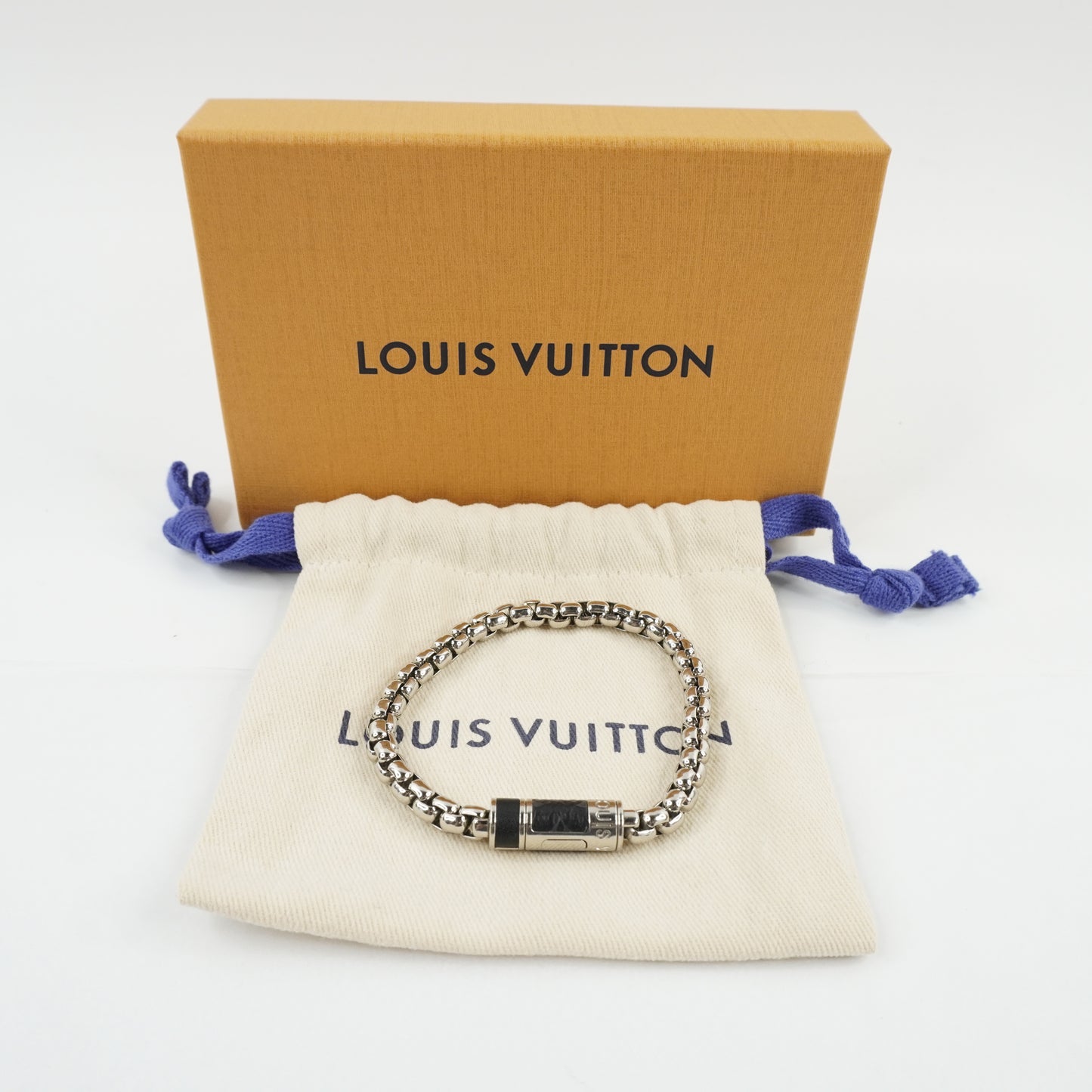 Louis Vuitton Bracelet Silver Chian