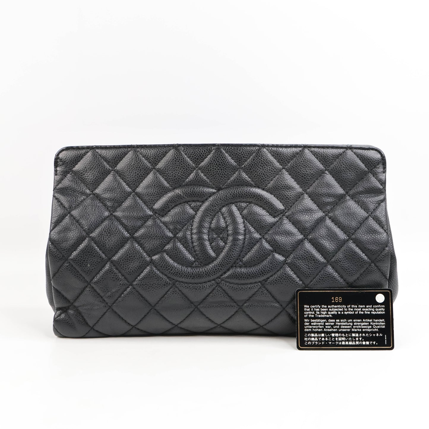 Chanel Clutch Bag Black Caviar