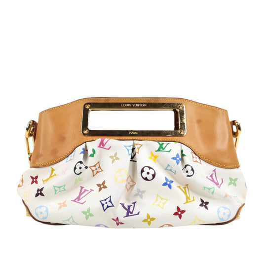 Louis Vuitton Judy Handbag White Multicolor