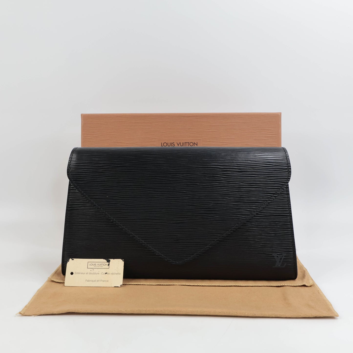 Louis Vuitton Clutch Vintage Epi Black