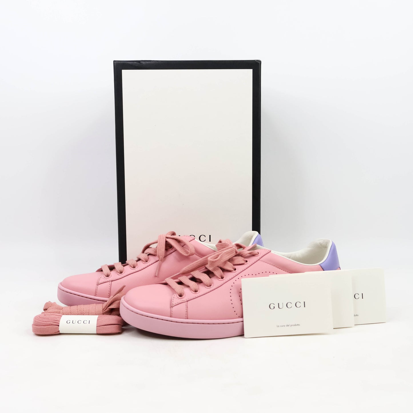 Gucci Sneakers Pink Leather 39
