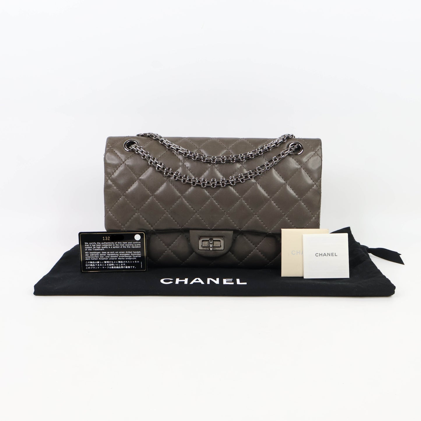 Chanel Reissue 226 Grey Calf