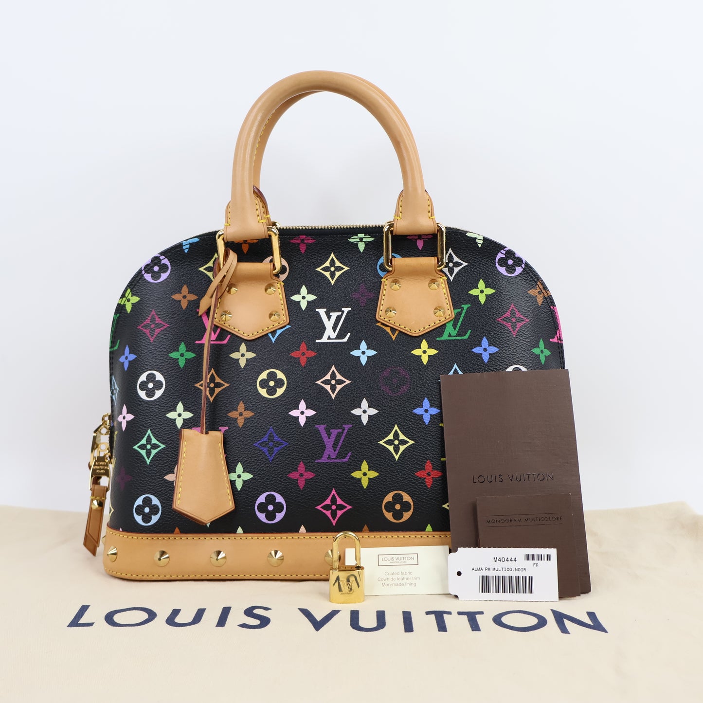 Louis Vuitton Alma PM Multicolor Black