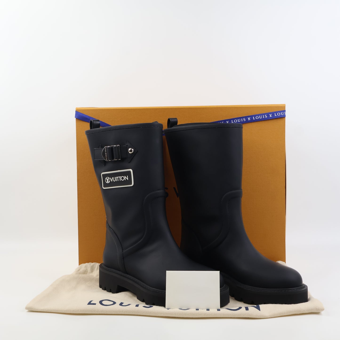 Louis Vuitton Boots Leather Black 36