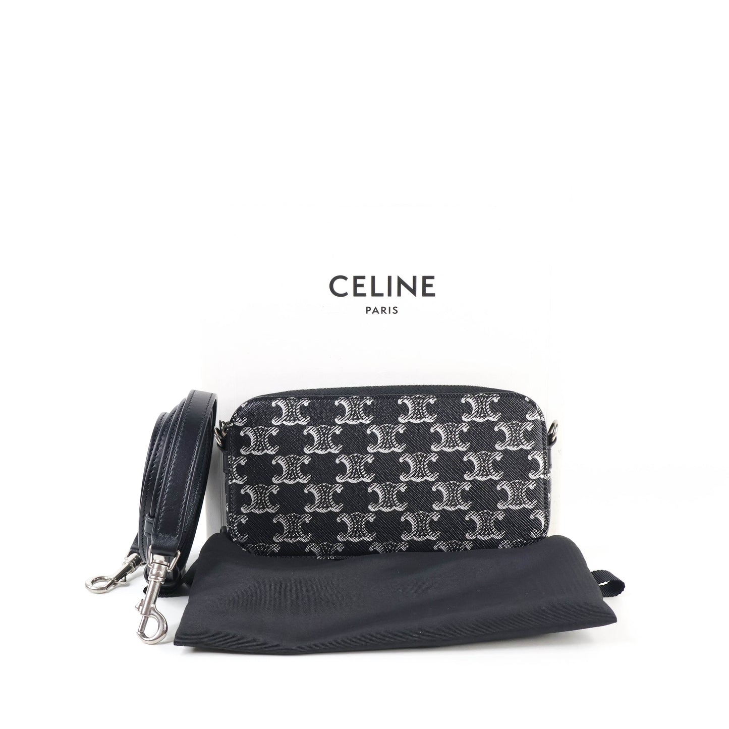 Celine Horizontal Pouch Black