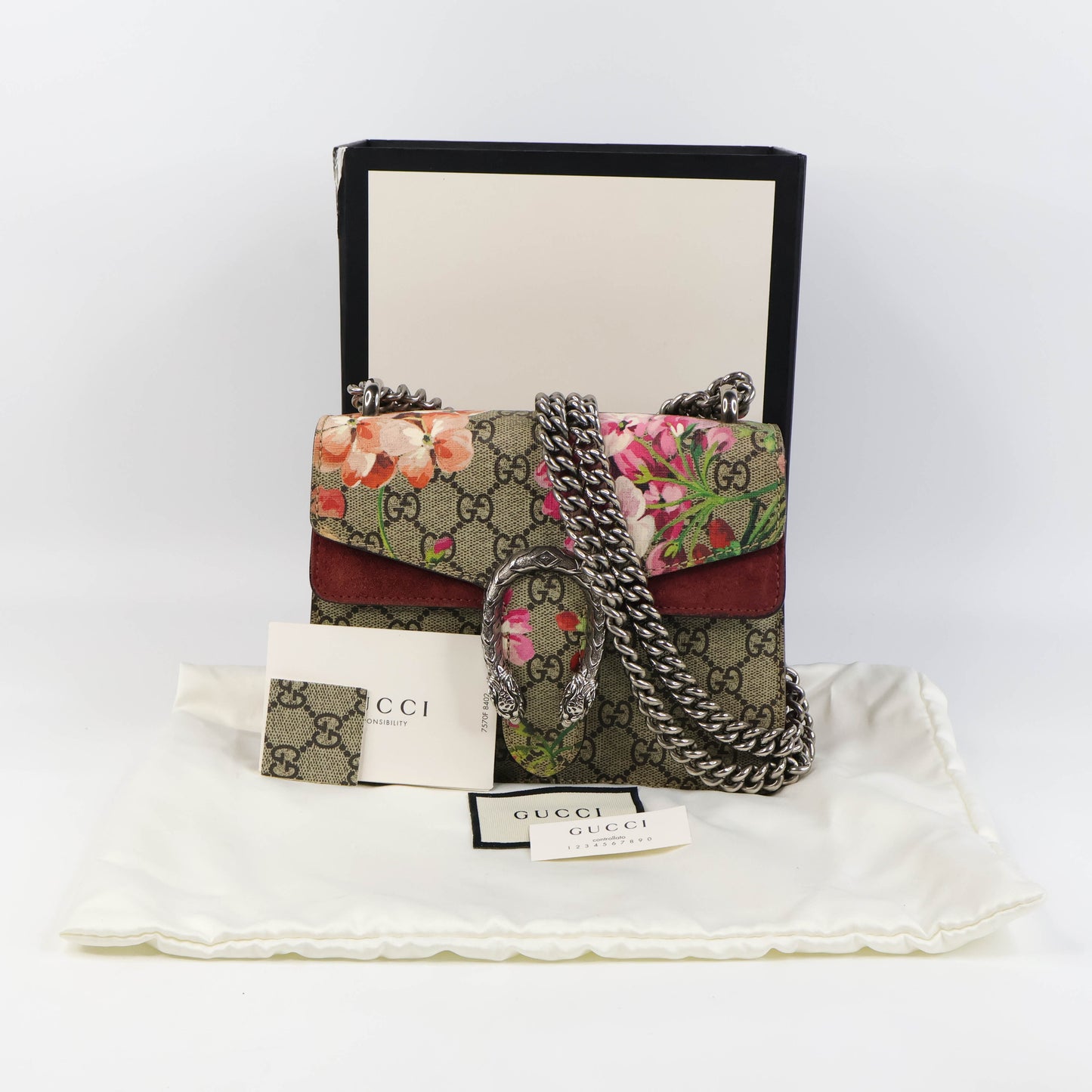 Gucci Dionysus Mini Bag GG Supreme Blooms