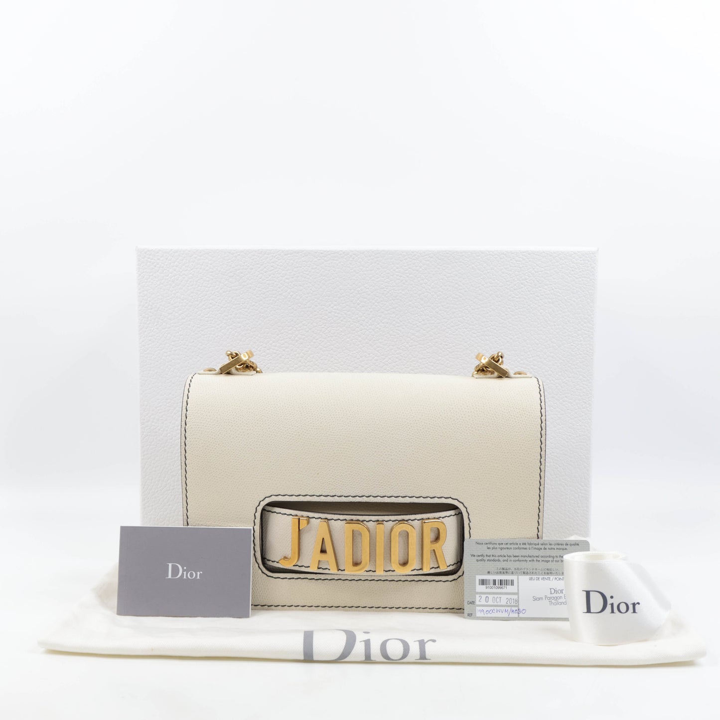 Christian Dior (R)Evolution Medium Flap Bag White
