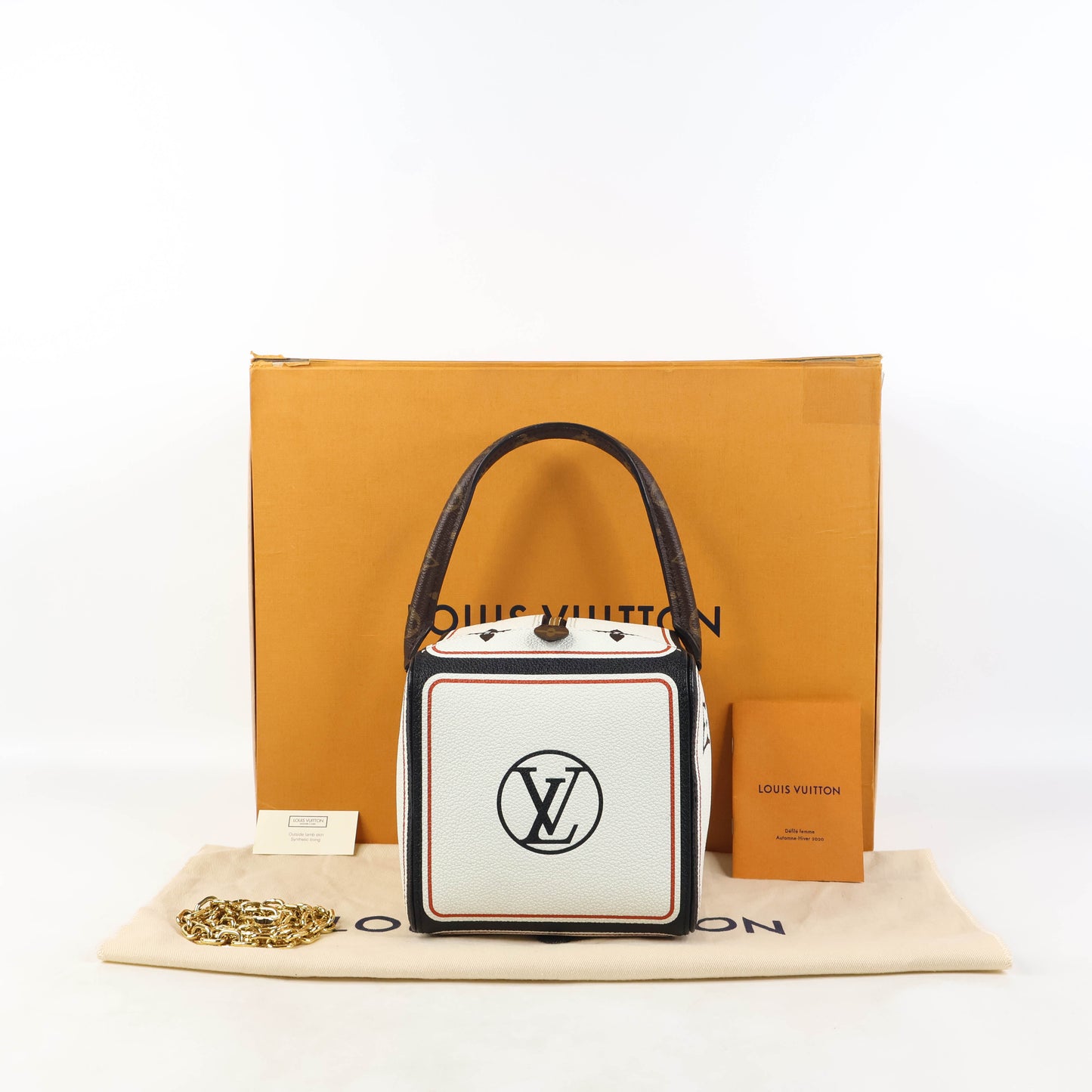 Louis Vuitton Cube Bag Game On White Monogram