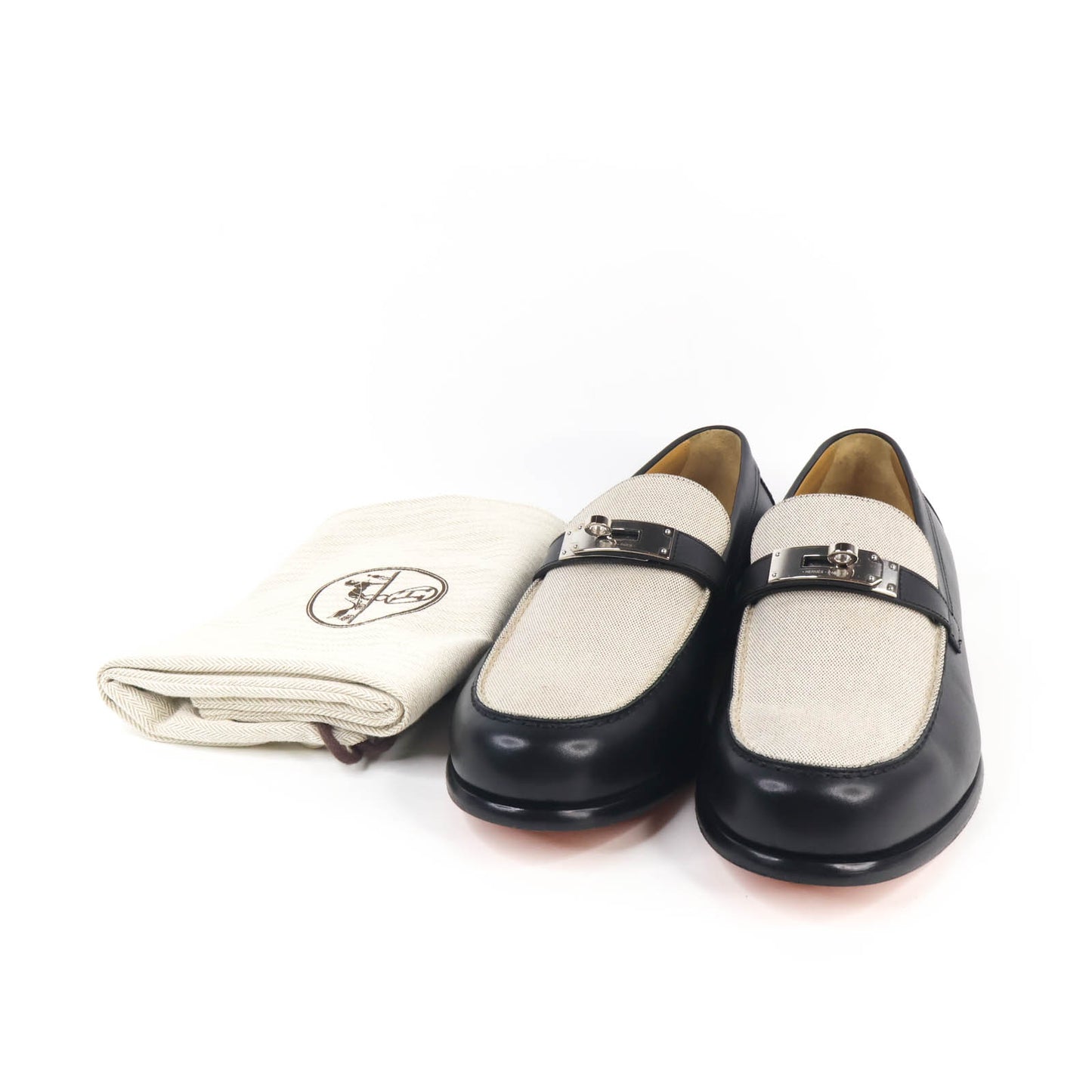 Hermes Destin Loafer Fabric Black 45