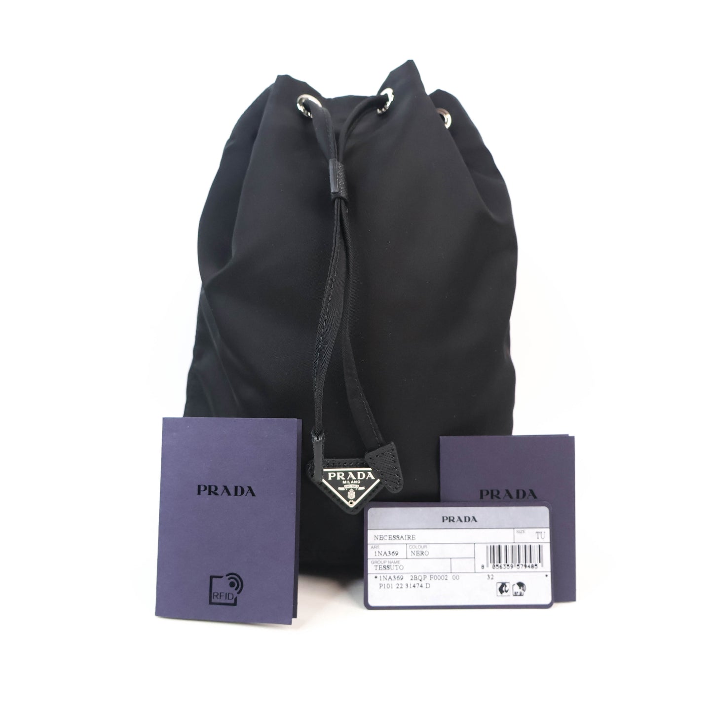 Prada Nylon Pouch Black