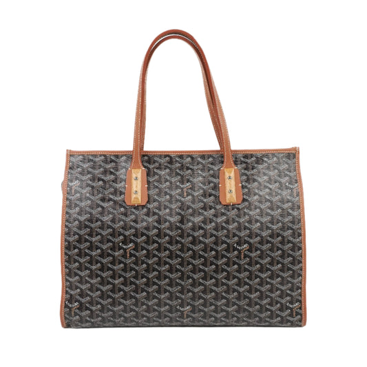 Goyard Marquises Tote Bag Black Tan