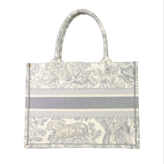 Christian Dior Book Tote Medium Grey