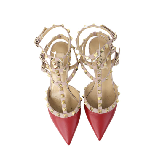 Valentino Rockstud High Heels Red 37