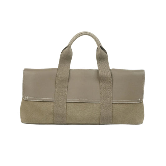 Hermes Valparaiso PM Canvas and Leather Etoupe