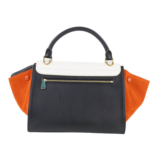 Celine Trapeze Small burnt Orange/Black/White