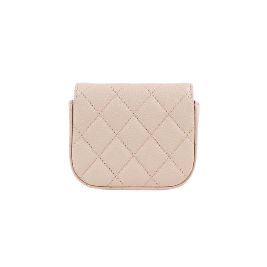 Chanel Flap Mini with Chain Beige Caviar LGHW