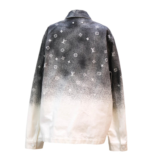 Louis Vuitton Jacket Grey White Denim Monogram