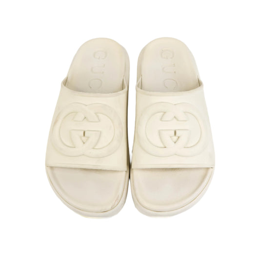 Gucci Sandals White Rubber 38