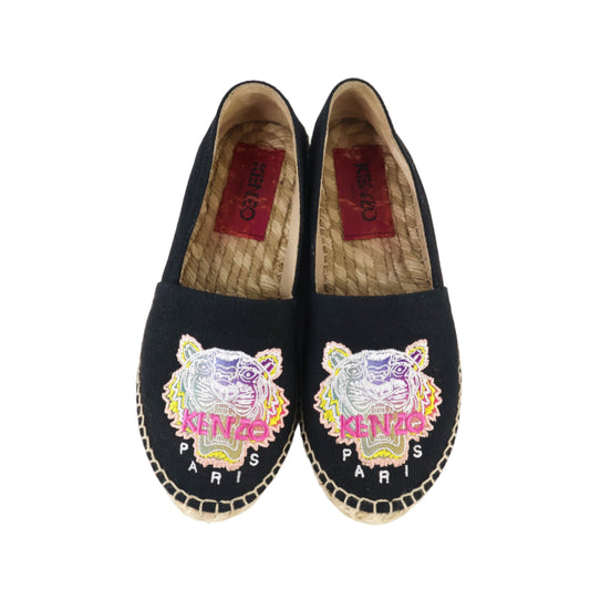 Kenzo Espadrille Black Canvas 36