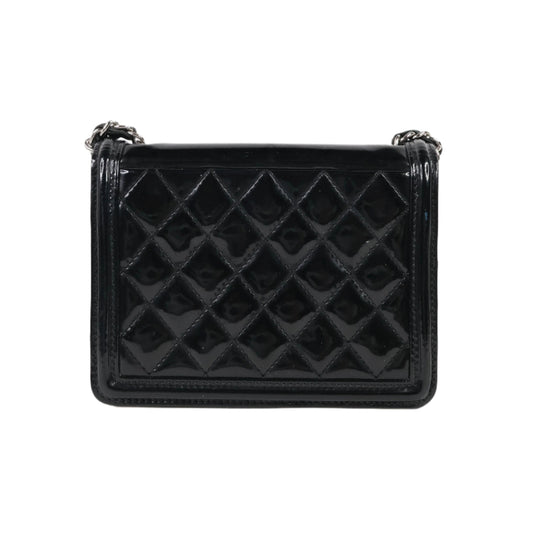 Chanel Boy Brick Flap Bag Plexiglass Black Pink