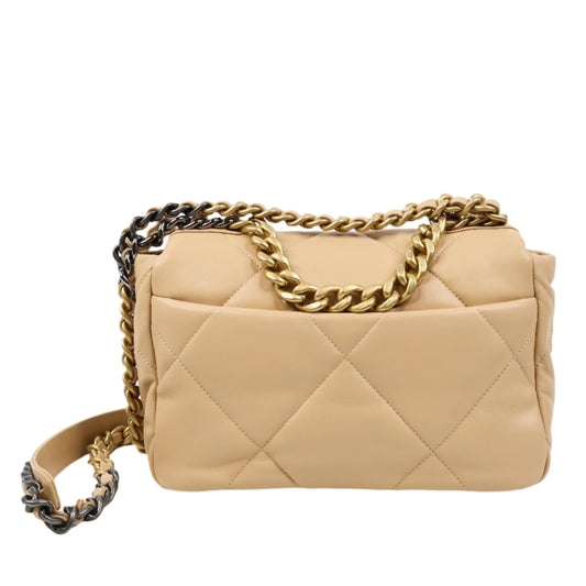 Chanel 19 (26cm) Beige