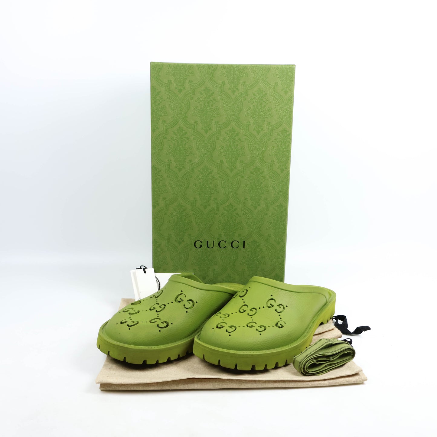 Gucci Sandals Rubber Green