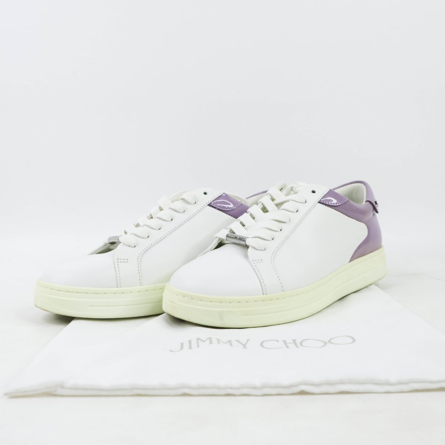 Jimmy Choo Sneakers White Patent Purple 38