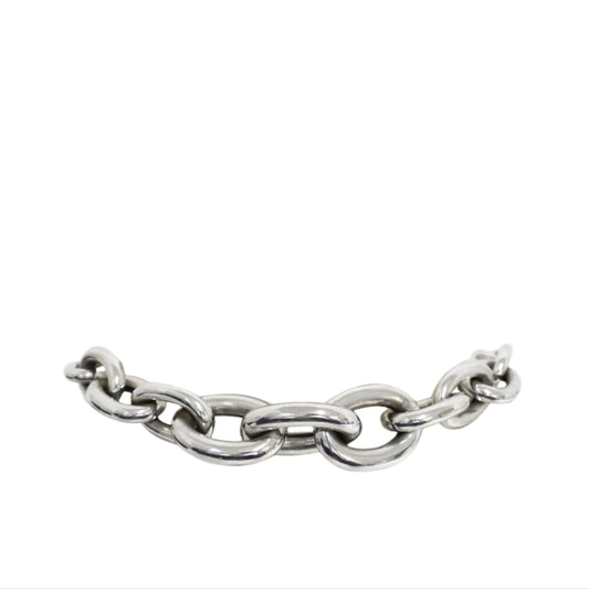 Prada Necklace Triangle Chunky Chain Silver