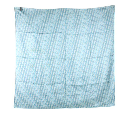 Christian Dior Scarf Silk Oblique Blue