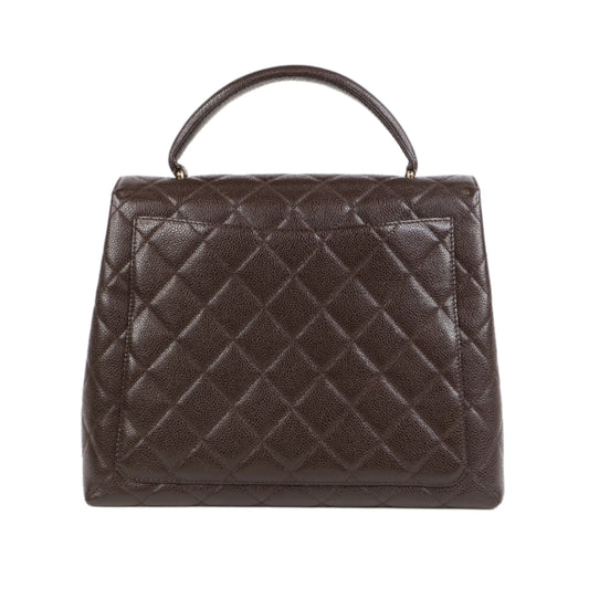 Chanel Kelly Flap Bag Brown Caviar GHW