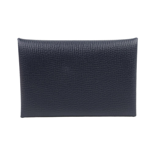 Hermes Calvi Blue Indigo Epsom PHW