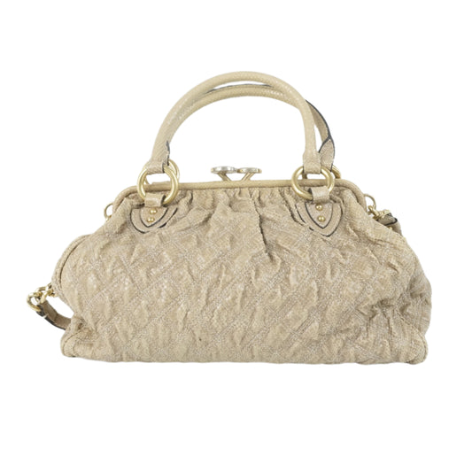 Marc Jacobs Stamp Python Print Stud Beige