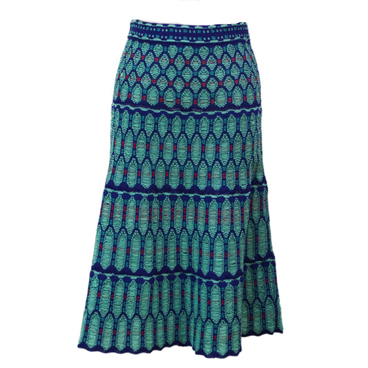 Missoni Skir Knit Green/Blue/Red 40