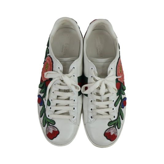 Gucci Sneakers White Flower 37.5