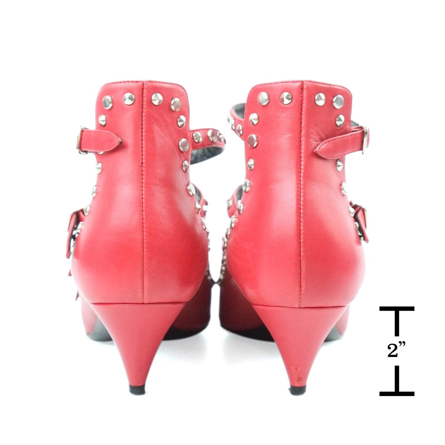 Saint Laurent Sandals Heels Red