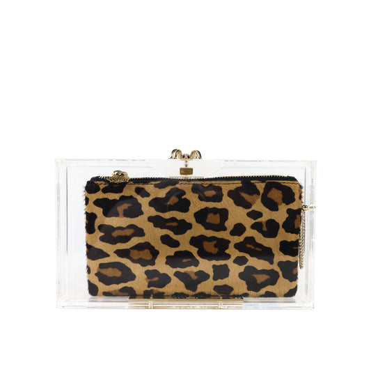Charlotte Olympia Clutch Crystal Spider Clear