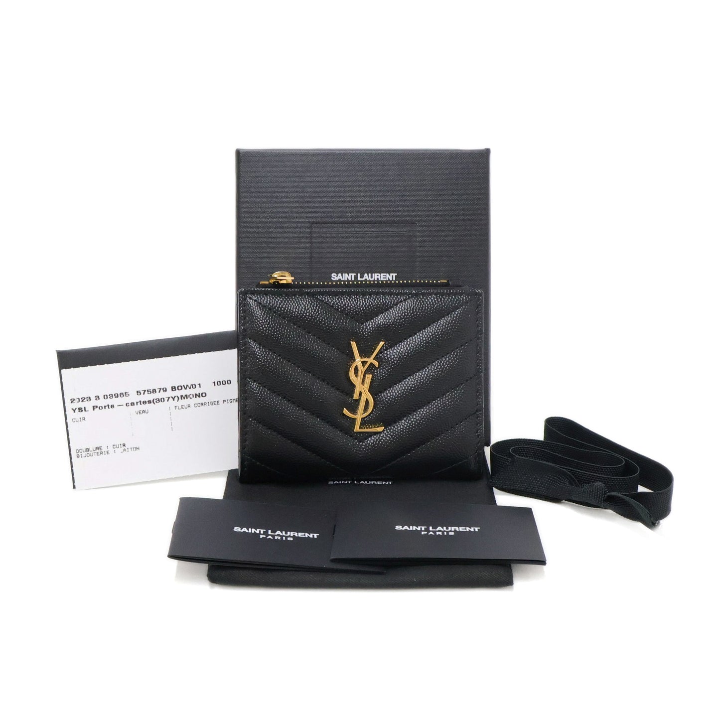 Saint Laurent Short Wallet Black