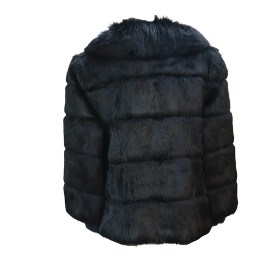 Maud Frizon Jacket Fur Black