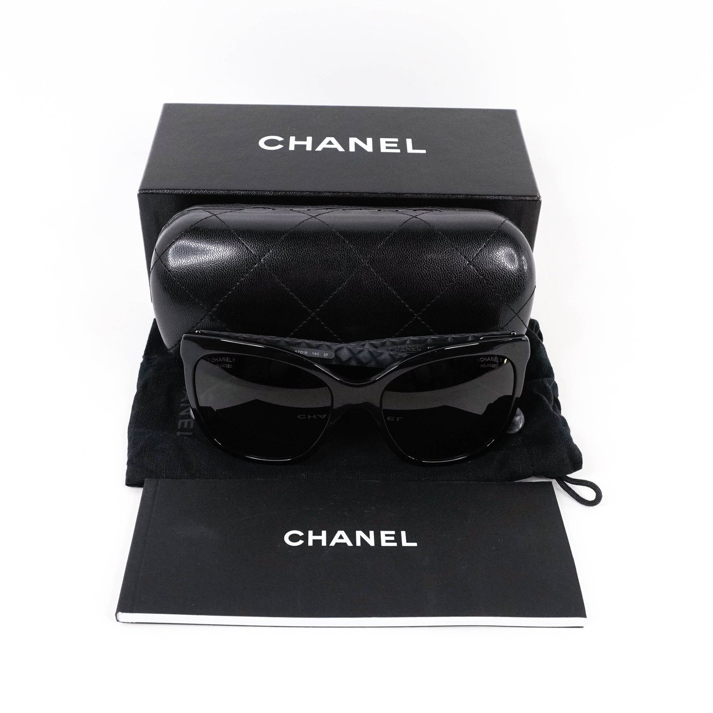 Chanel Sunglasses Black CC