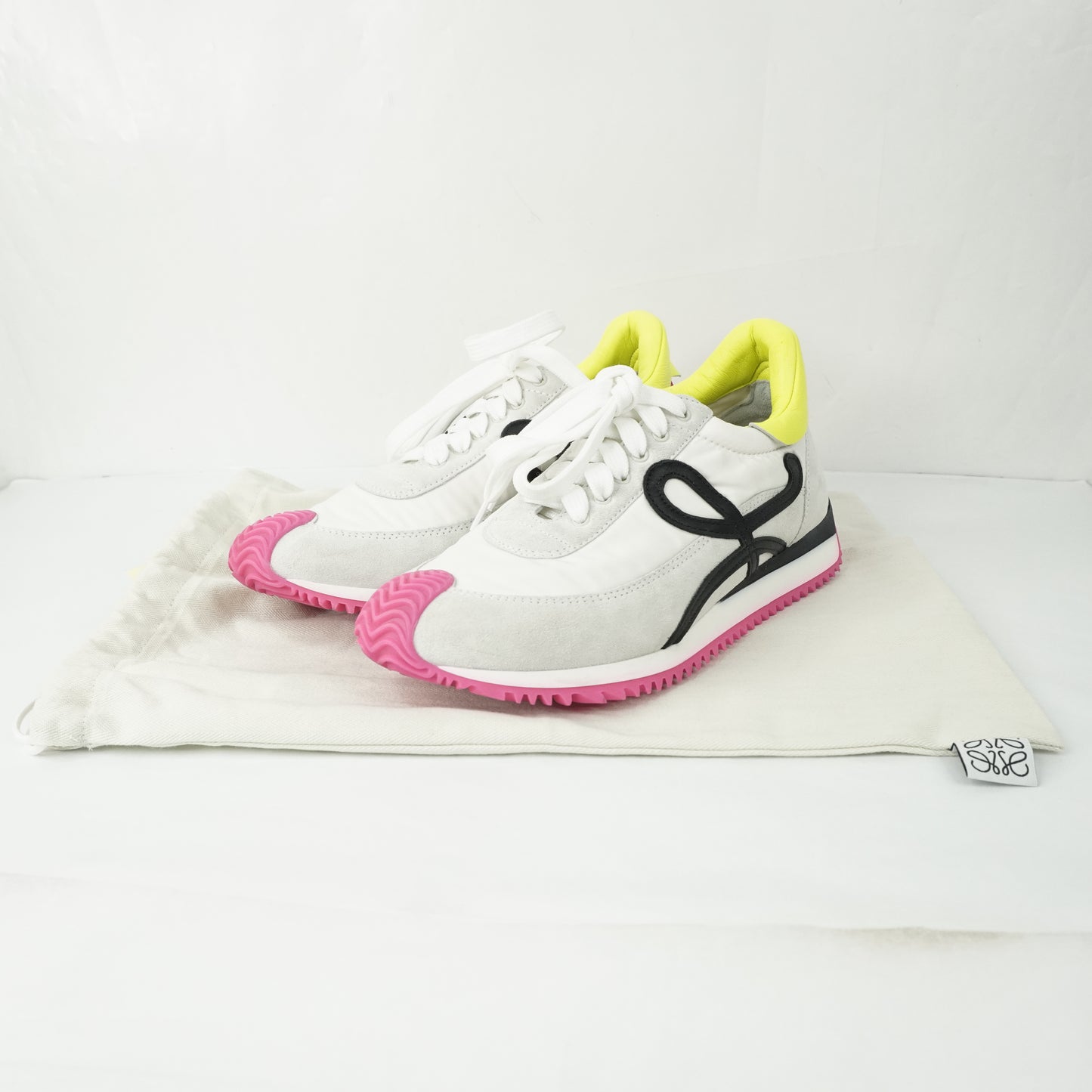 Loewe Sneakers White Pink Green 38