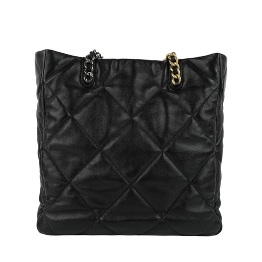 Chanel 19 Shopping Tote Bag Black