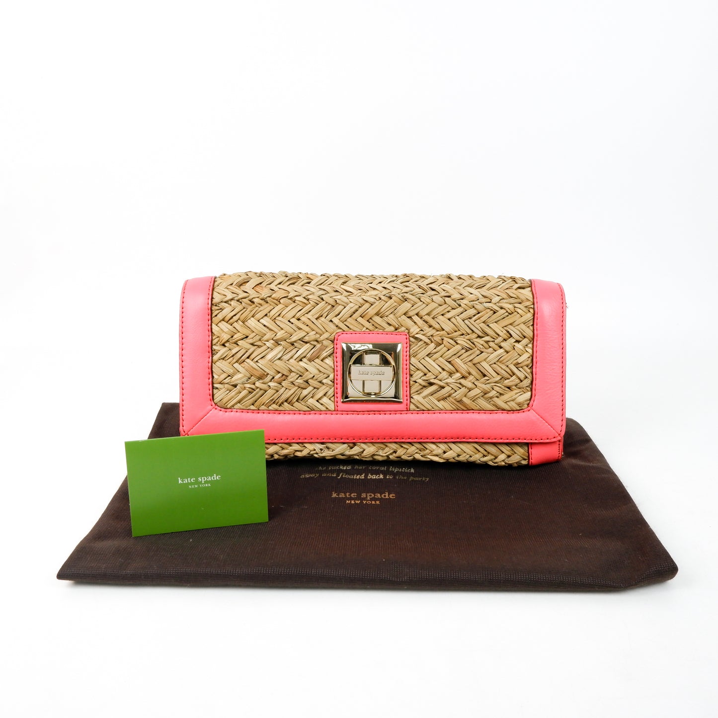 Kate Spade Raffia Clutch