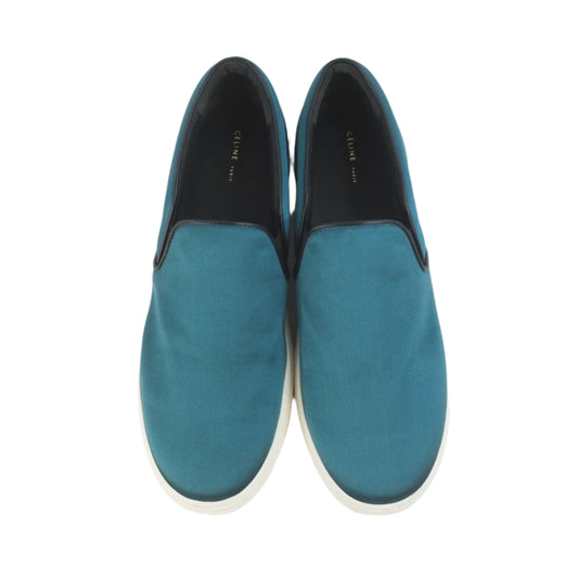 Celine Slip on Sneakers Green Blue 40